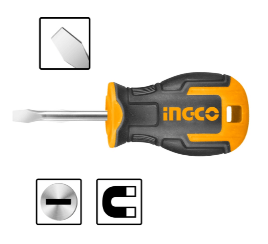 Destornillador Mini Industrial Punta Plana Sl X Hs Ingco