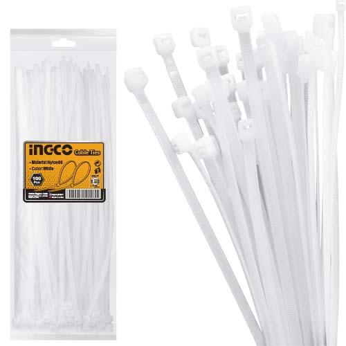 SET AMARRAS PLASTICAS 100 PIEZAS 9X600MM HCT6001 INGCO