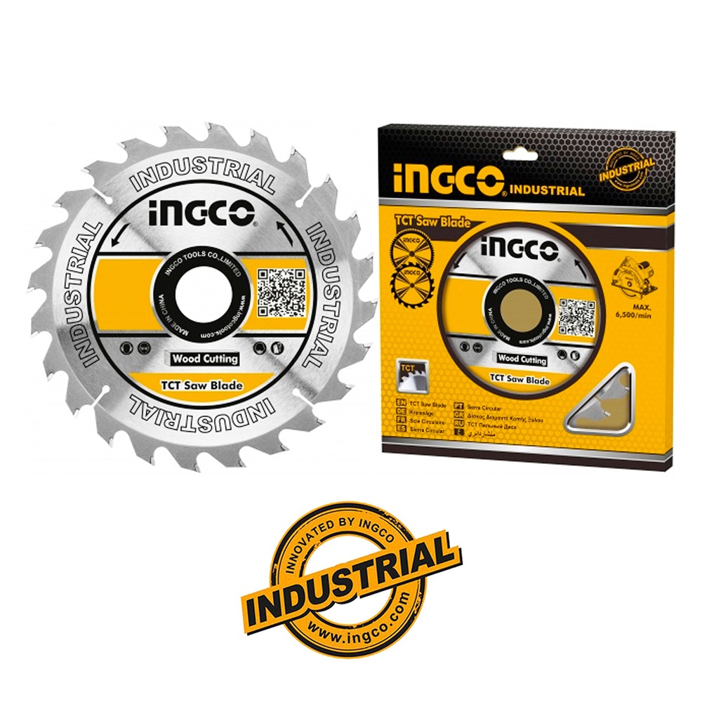 DISCO DE SIERRA CIRCULAR PARA MADERA 24 DIENTES INDUSTRIAL PARA USAR CON CSLI1401 140MM/5-1/2″ TSB114041 INGCO