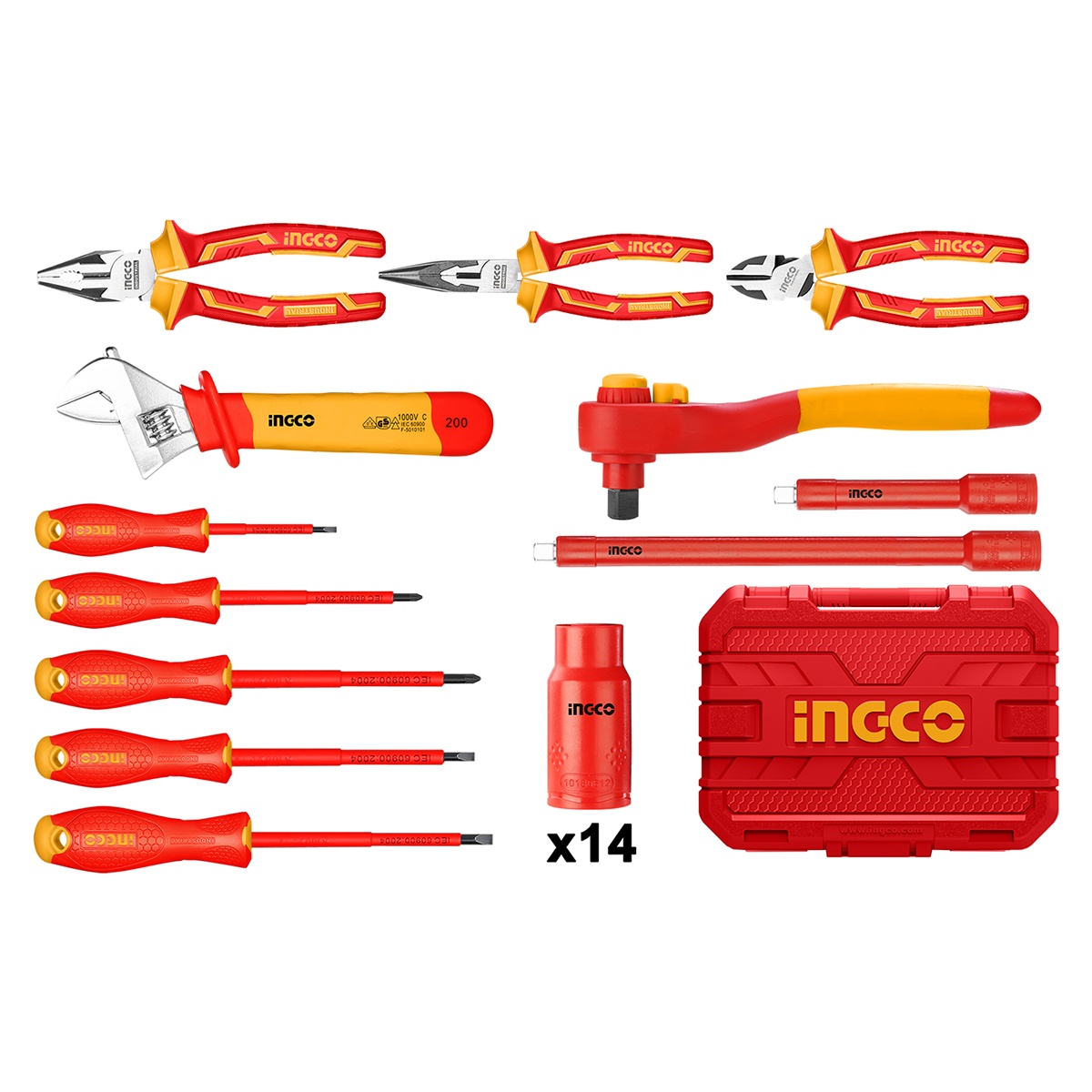 SET DE HERRAMIENTAS VDE INDUSTRIAL 26 PCS HKITH2601 INGCO