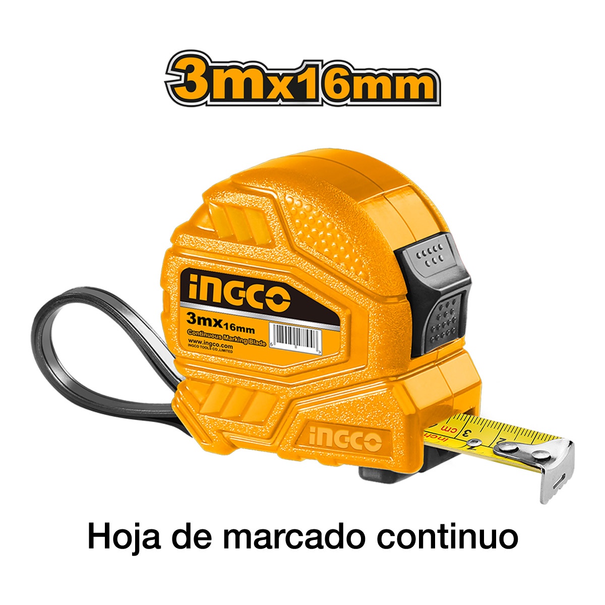 HUINCHA METRICA 16MMX3M HSMT26316 INGCO