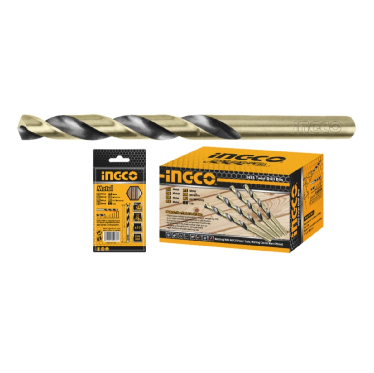 PACK 5 BROCAS PARA METAL HSS 12X151MM DBT1101203 INGCO