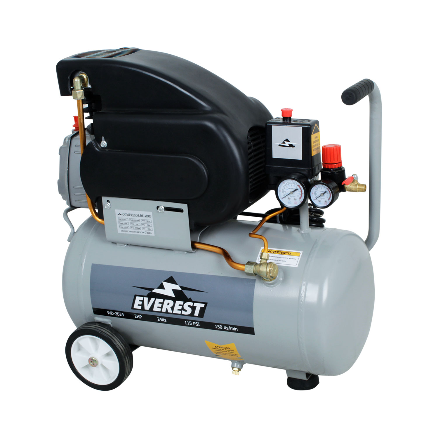 MOTOCOMPRESOR 24 litros 2hp WD-2024 EVEREST MI-EVE-054300