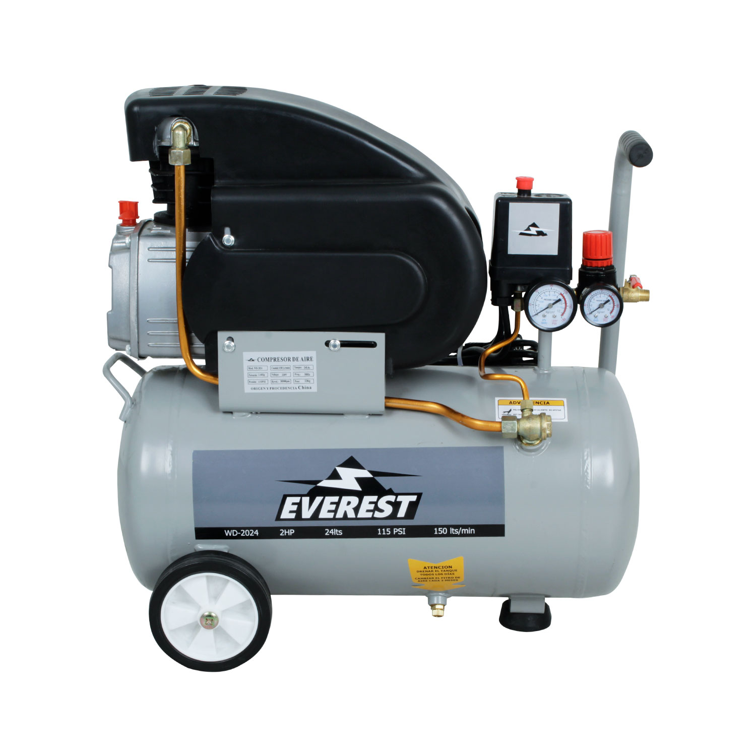 MOTOCOMPRESOR 24 litros 2hp WD-2024 EVEREST MI-EVE-054300