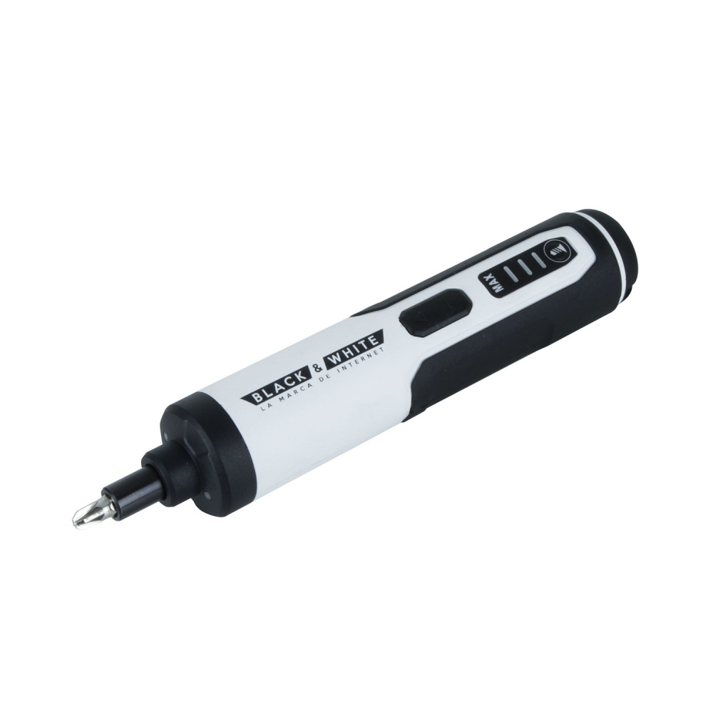 ATORNILLADOR INALAMBRICO 3,6V USB + 27 ACC BLACK & WHITE