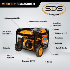 Generador Diesel Eléctrico 5 KW SDG6500E SDS